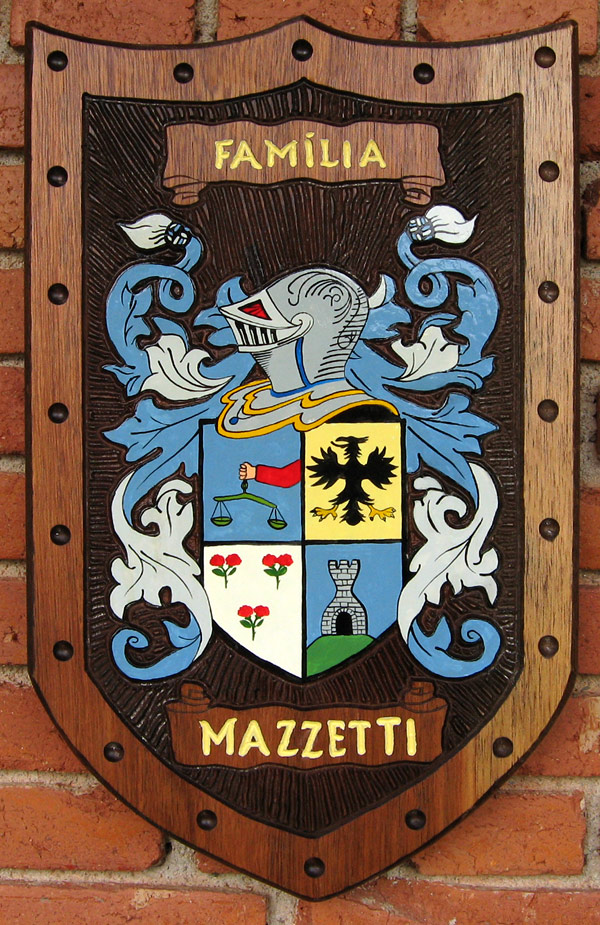 Braso da Famlia Mazzetti - Famlia de origem italiana - oriundi.